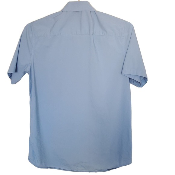 Travis Mathew Golf (Mens Size Large) Blue Button Front Short Sleeve Pocket Shirt - Picture 4 of 4